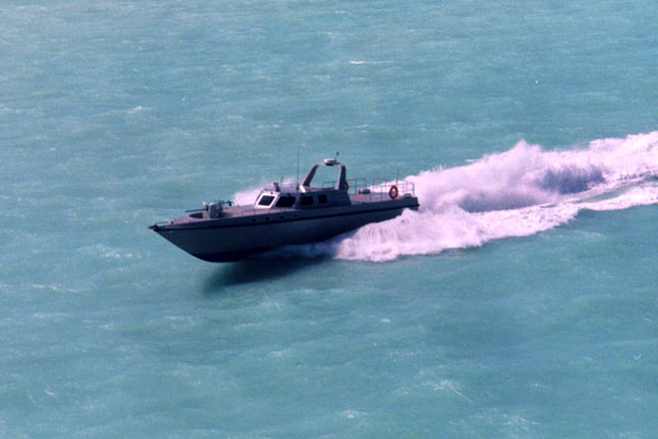 18m patrol boat engine bay detail