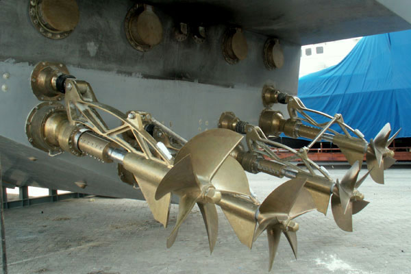 36m coast guard vessel hull construction